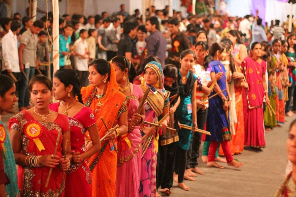 beautiful Indian women dancing