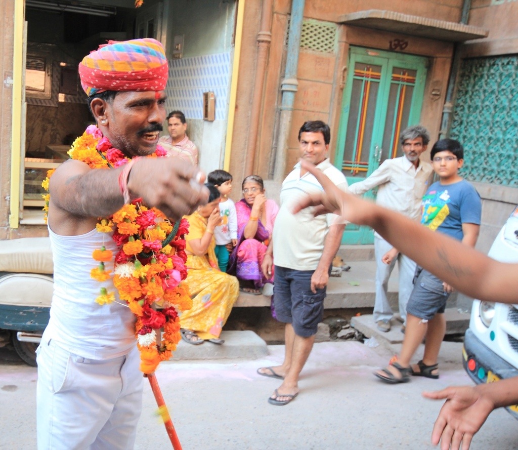 Indian festival leader