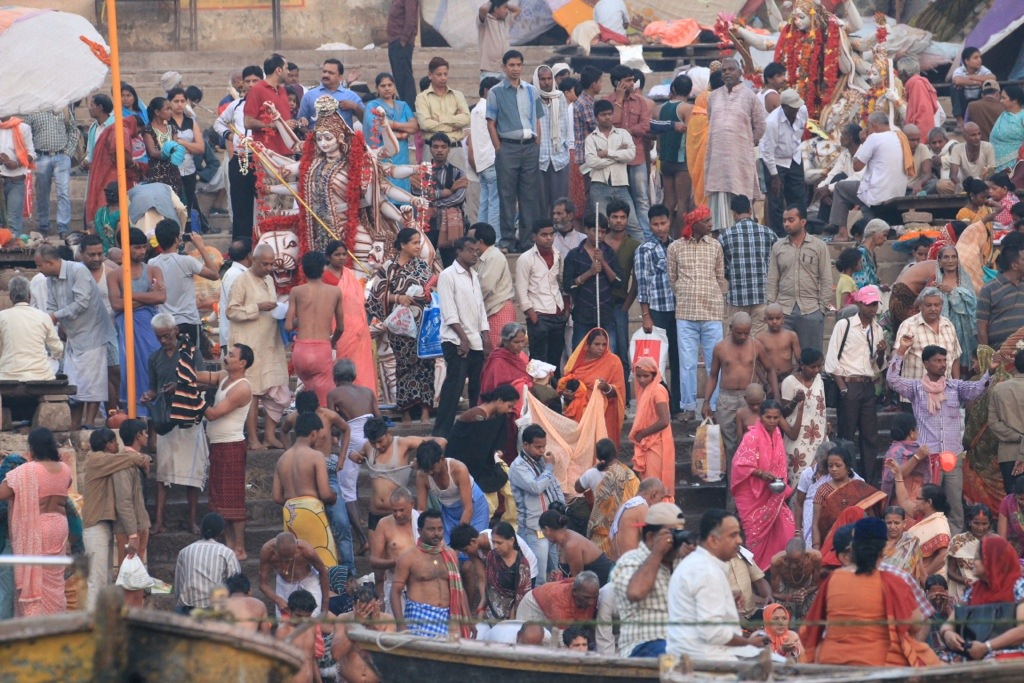 Varanasi bathers