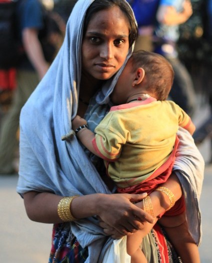 Delhi mother and baby