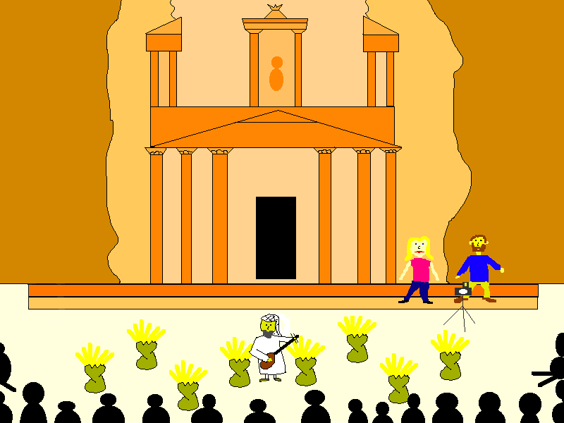Travel Cartoon of Petra