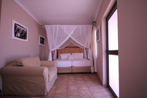 The Chalets at Halali. A bit pricey, but comfortable and in an excellent location. There are also campsites available at Halali. 