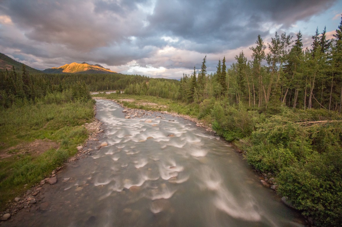 Riley Creek at sunset