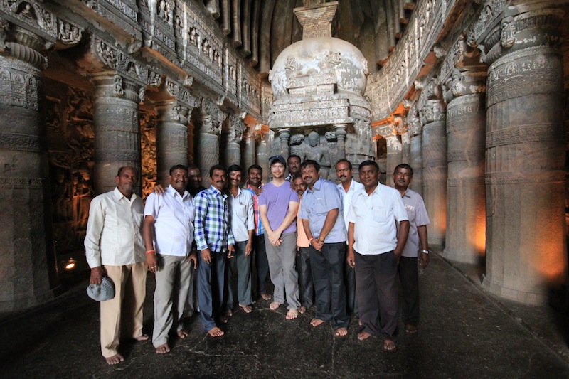 Ellora Caves Tourist with Locals