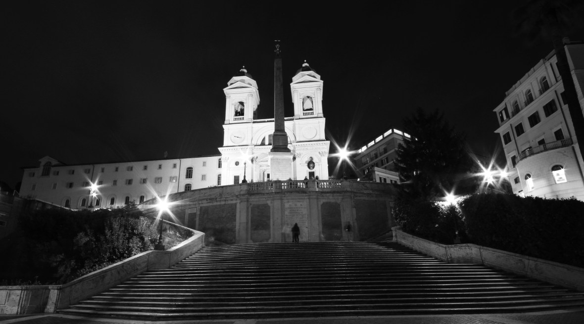 Spanish Steps at night