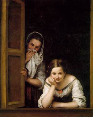 Two_Women_at_a_Window_c1655-1660_Murillo