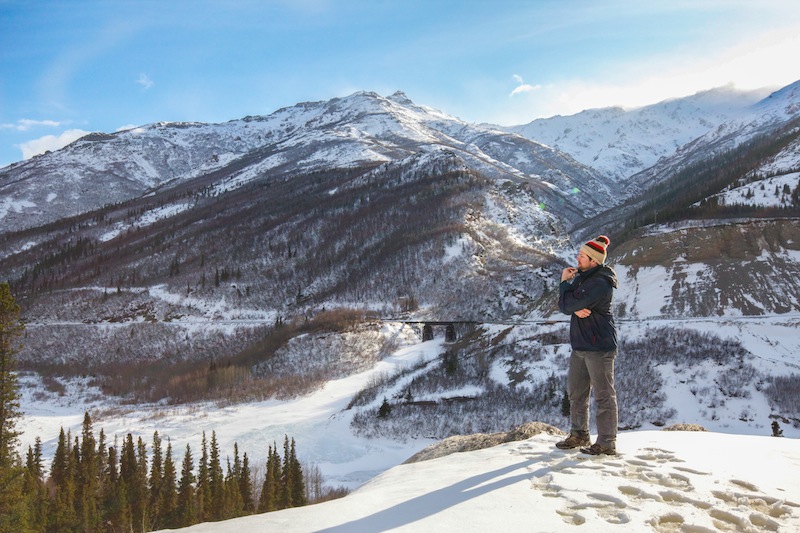 Jeff looking into the distance in Alaska