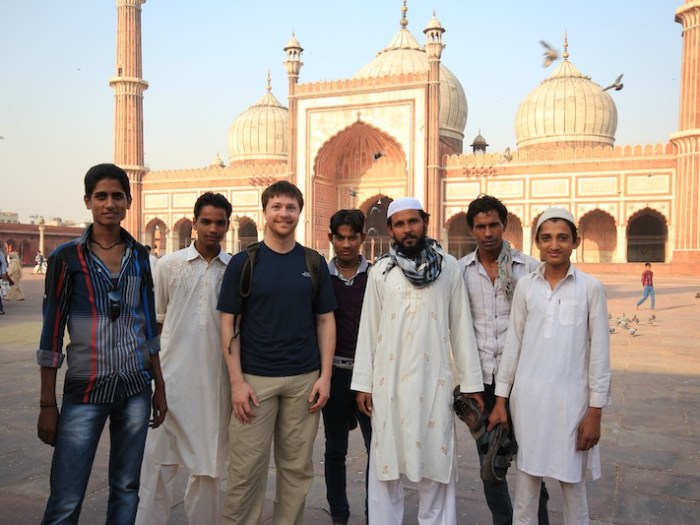 Tourists at the Jama Masjid