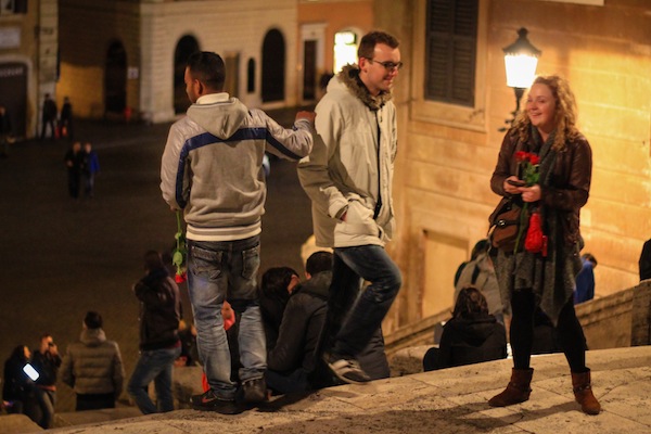 Rose Scam Spanish Steps