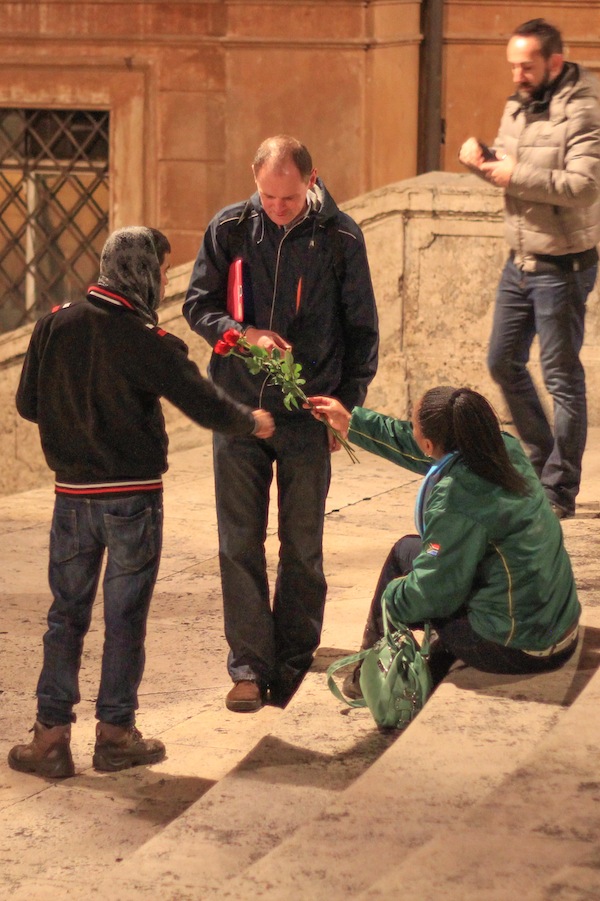Rose Hustle Ipad Spanish Steps in Rome. 