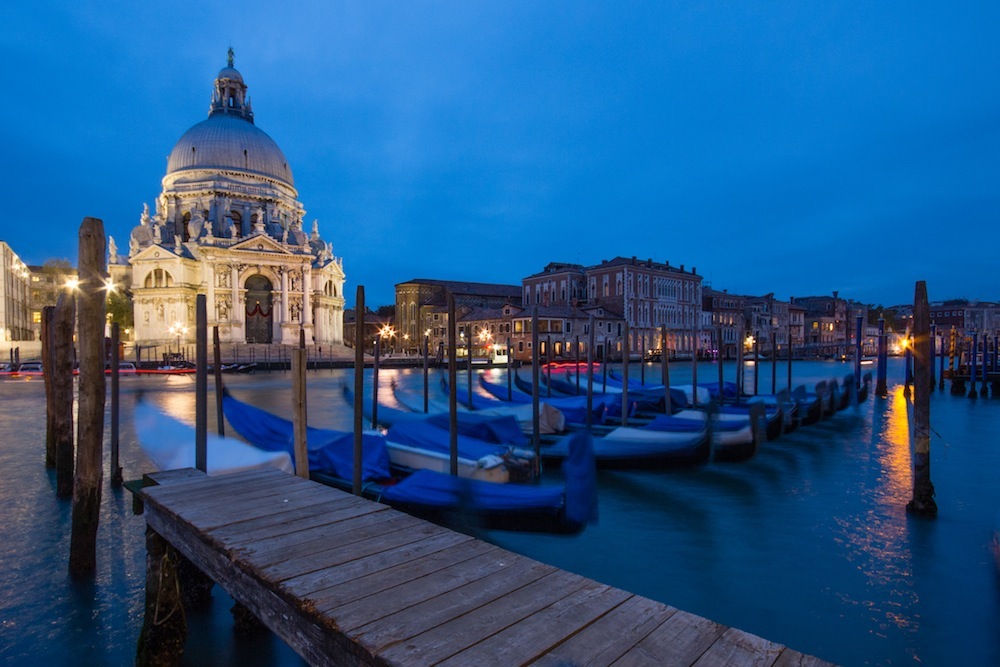 Venice Church and Goldolas