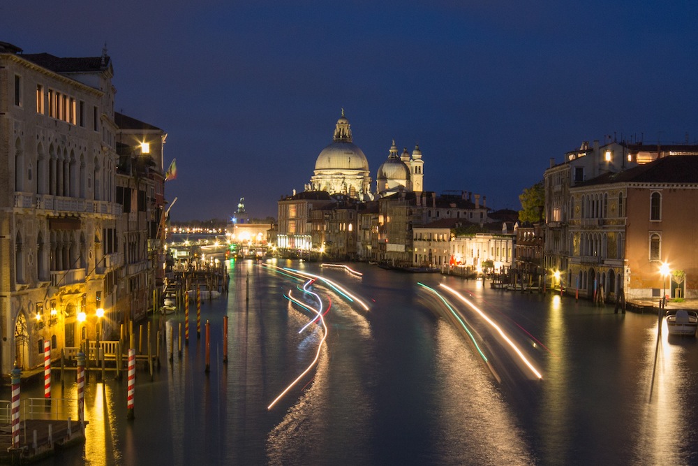 Grand Canal blue hour from Accademia