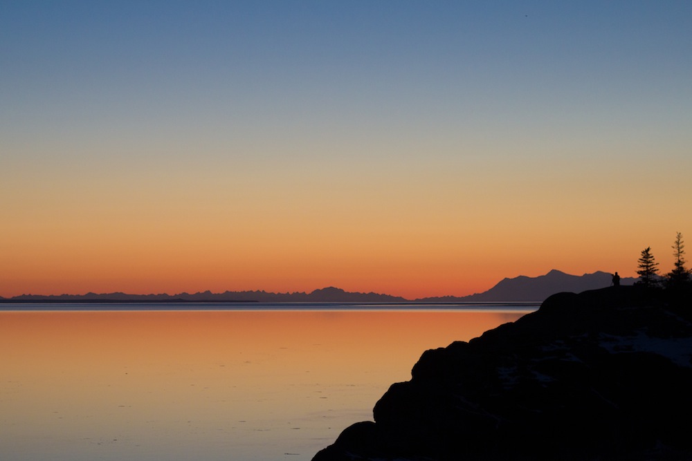 Beluga Point at Sunset