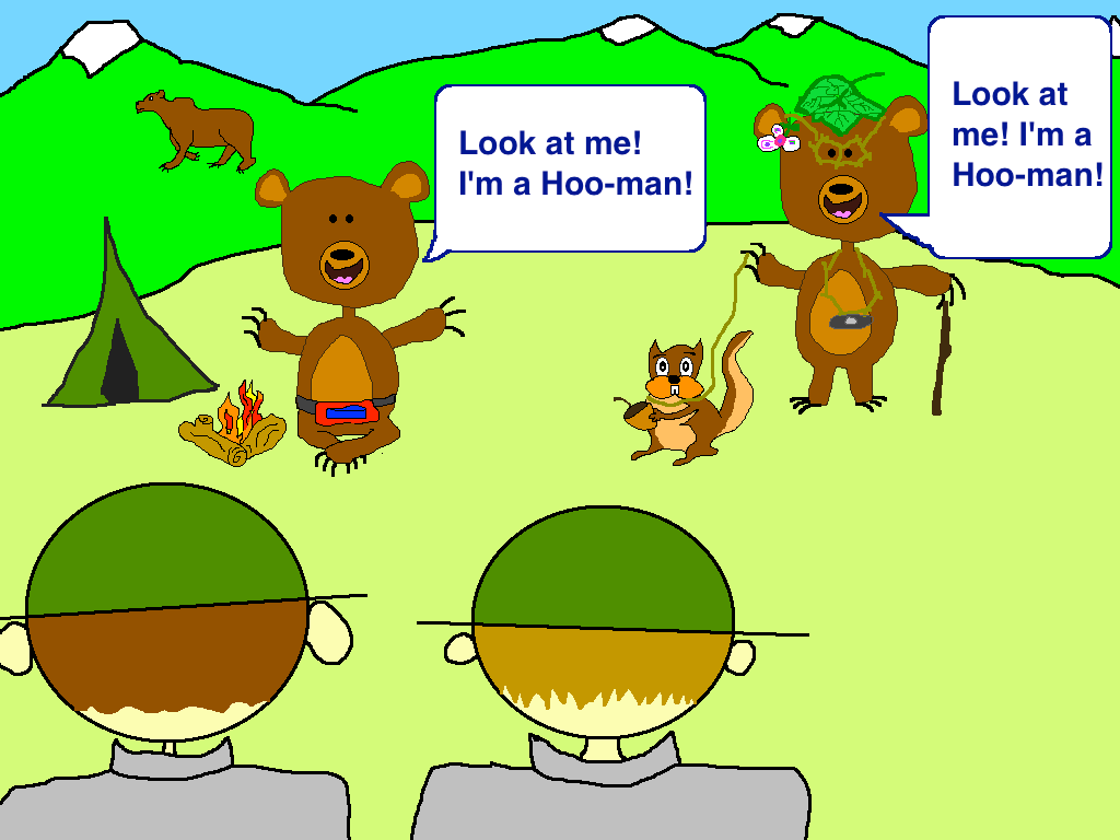 Cute grizzly bear cubs