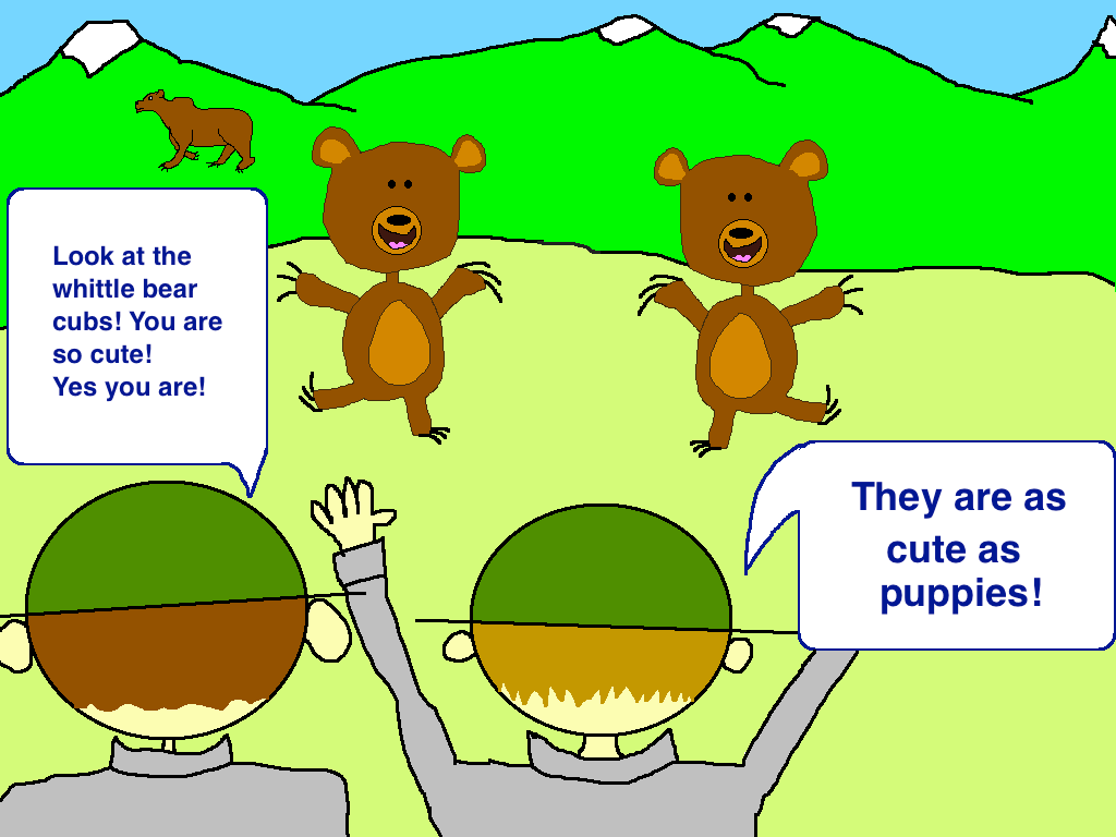 Bear spray story cute cub grizzly