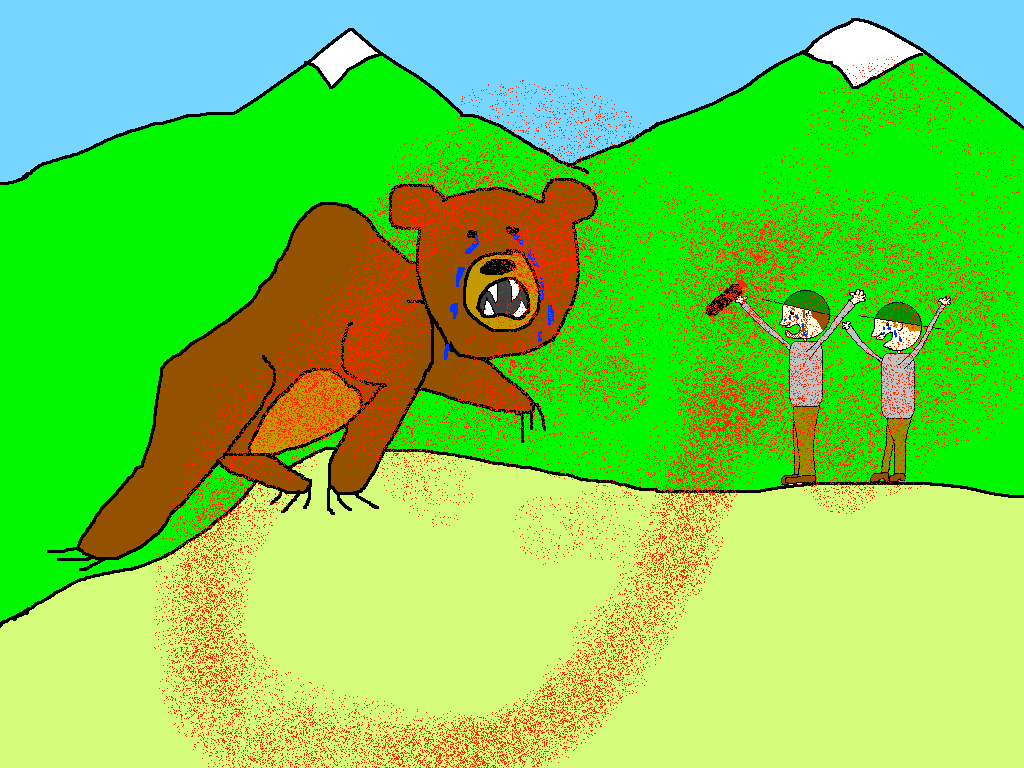 bear spray cartoon