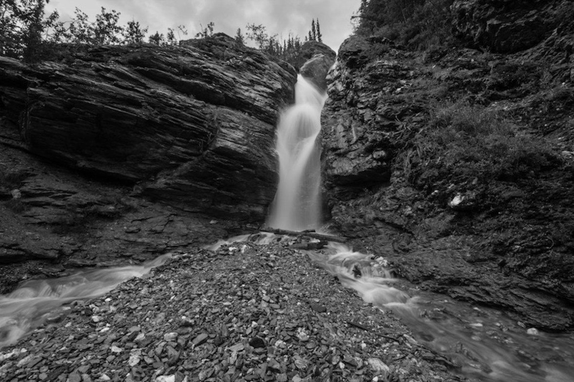 Lower Dragonfly falls, Denali