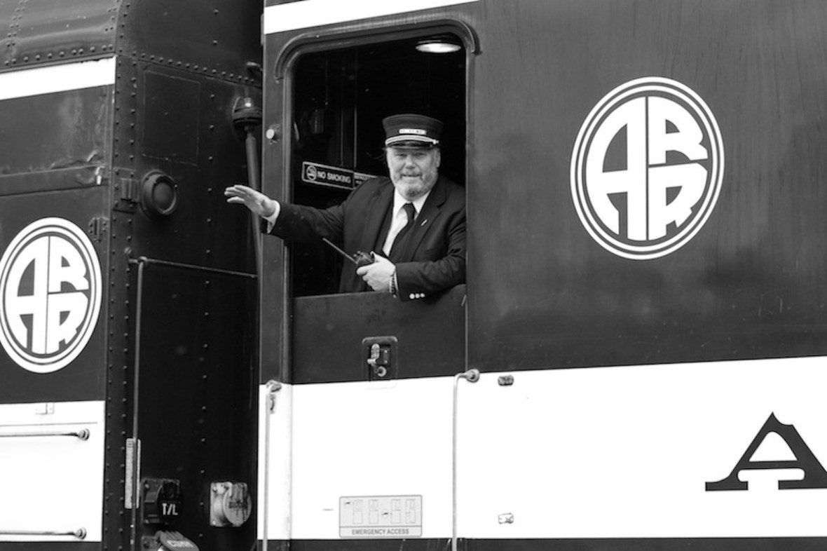 Alaska railroad conductor