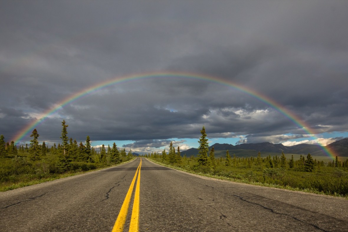 Rainbow over Denali Park Road