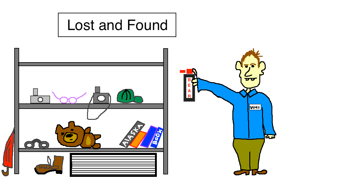 Bear Pepper Spray Cartoon 