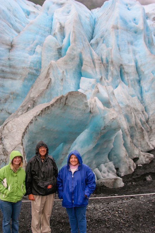 Bell family at Exit Glacier