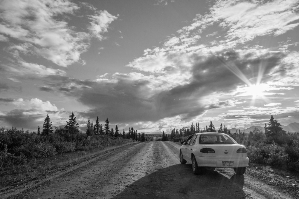 Car on Denali Highway