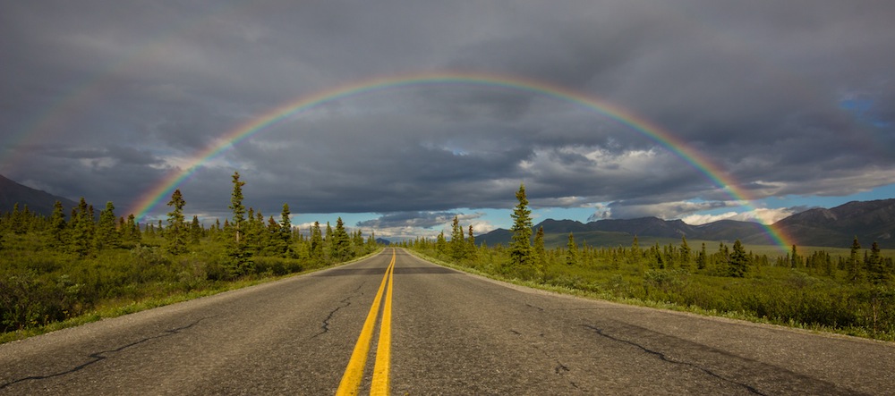 Rainbow over the Denali Park Road
