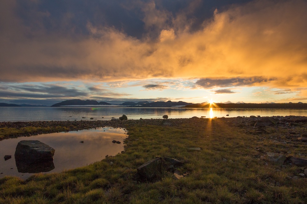 Sunset at Glacier Bay