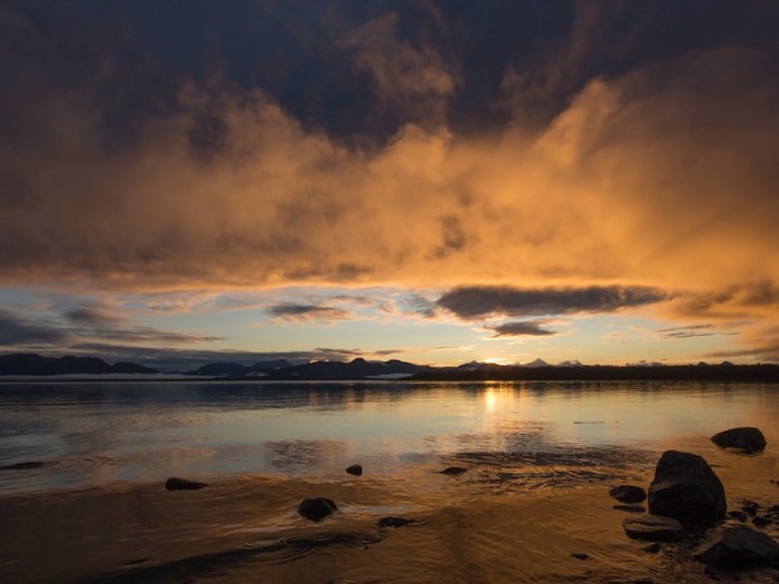 Dramatic Sunset at Glacier Bay