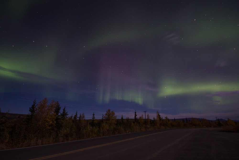 Awesome aurora on Stampede road