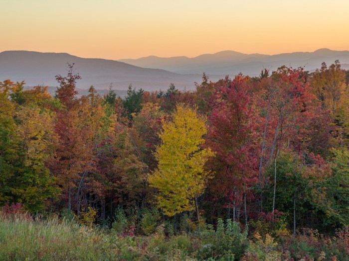 Autumn Sunset in Vermont