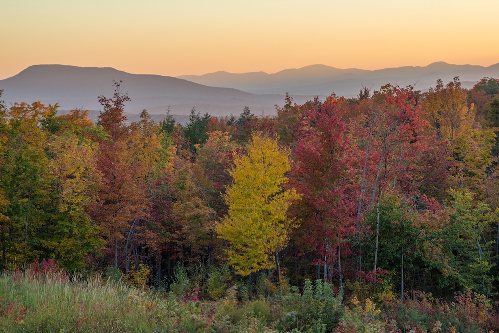 Autumn Sunset in Vermont