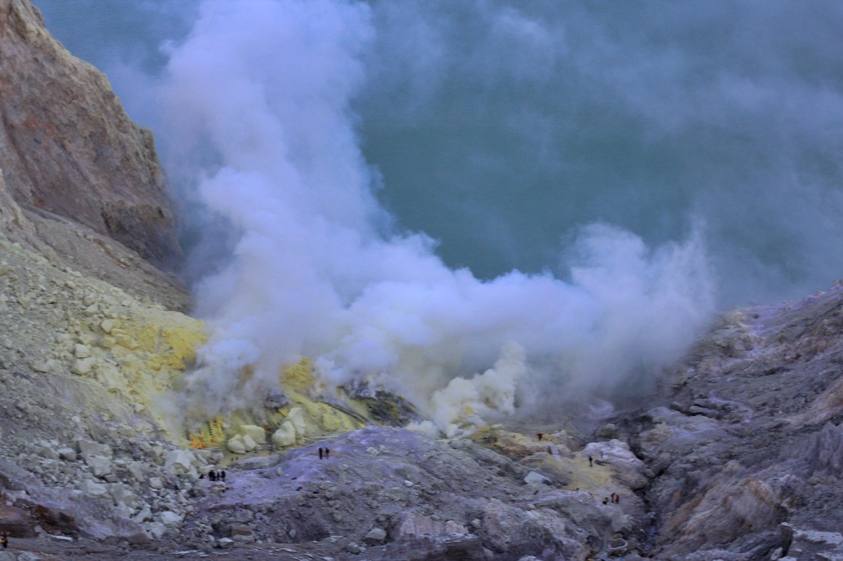 Ijen Volcano sulfur