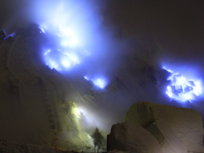 Bad Ass Miner at the Ijen Volcano.