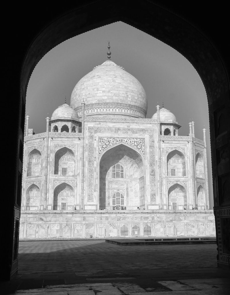 Taj Mahal in Black and White