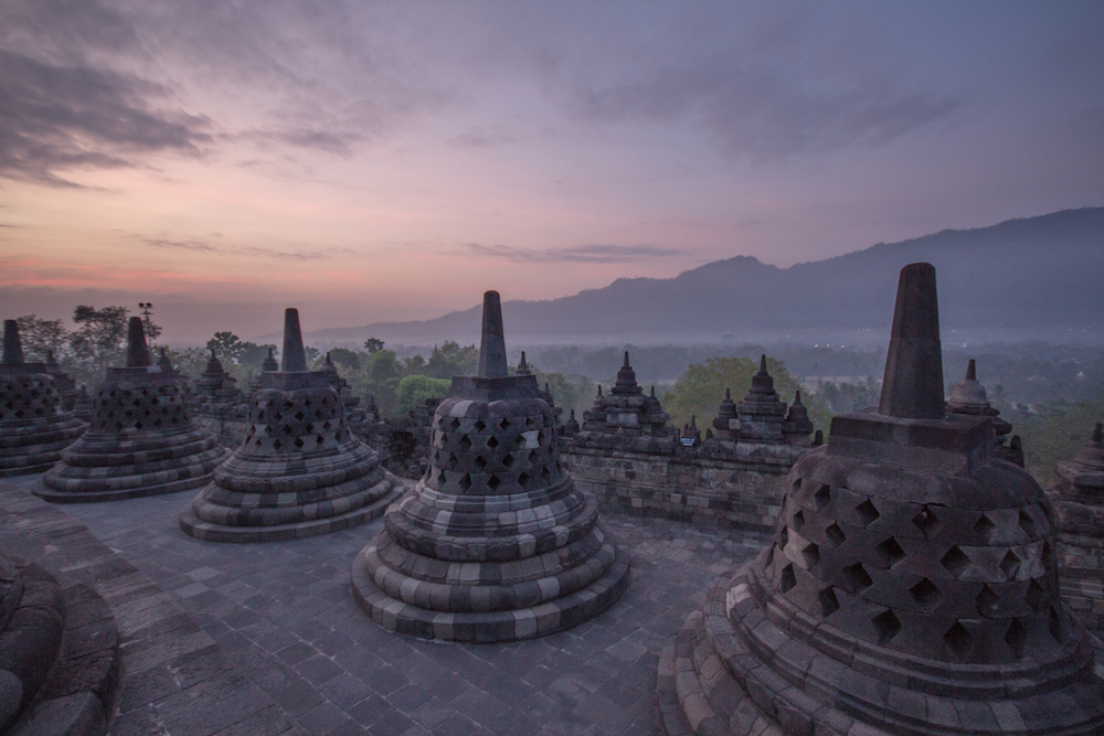 Sunrise at Borobudur