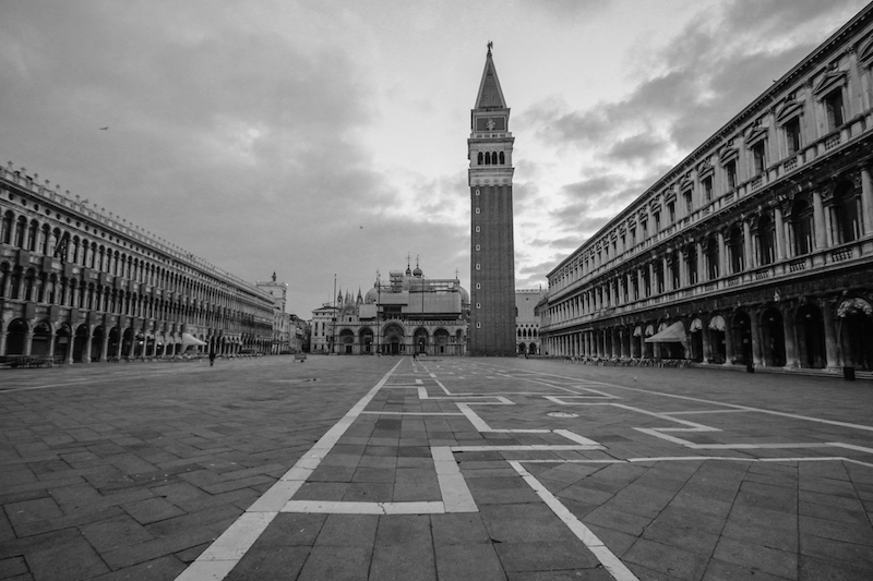 St. Marks Square Black White