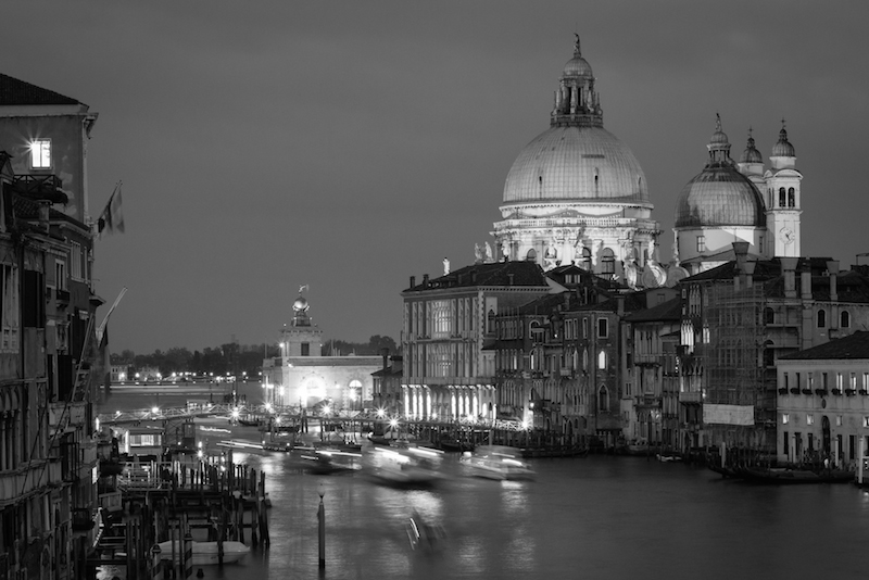 Venice Italy Black and White