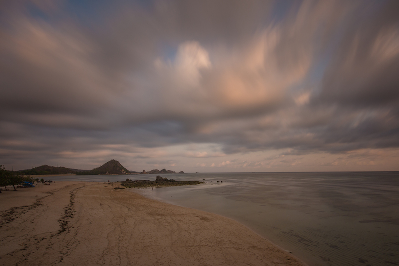 Sunset at Kuta Beach in Lombok