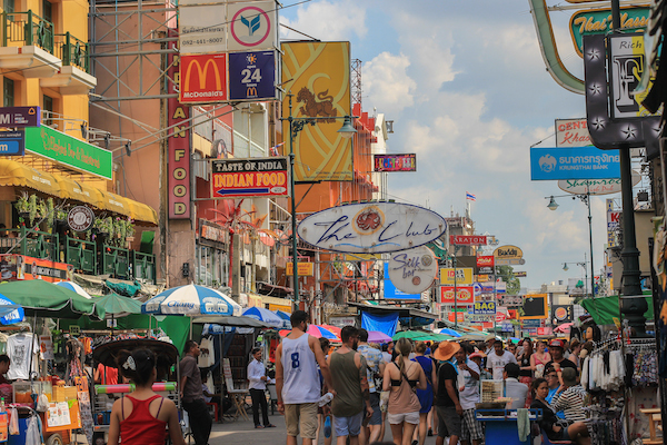 Khao San Road signs