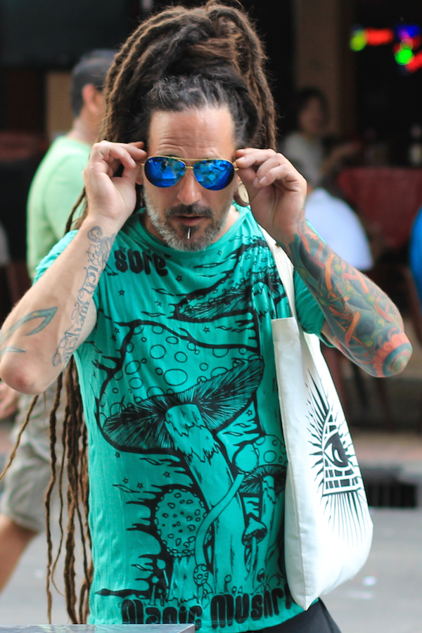 Cool dude with dreds and tats