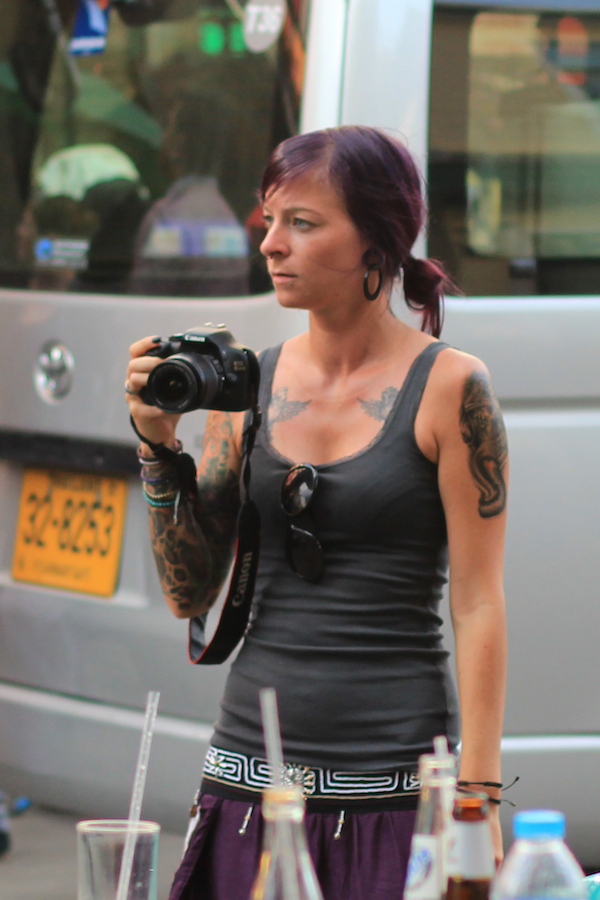 Cool hot girl on Khao San Road