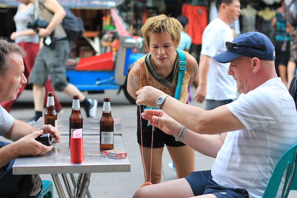 Tourist magician Khao San Road