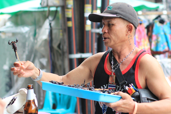 scorpion vendor Bangkok