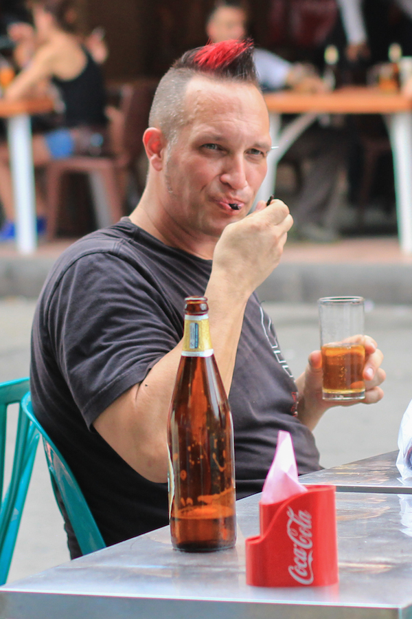 Yum scorpion on Khao San Road