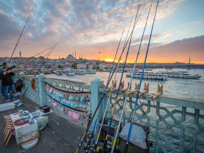 Istanbul Sunset from Galata Bridge