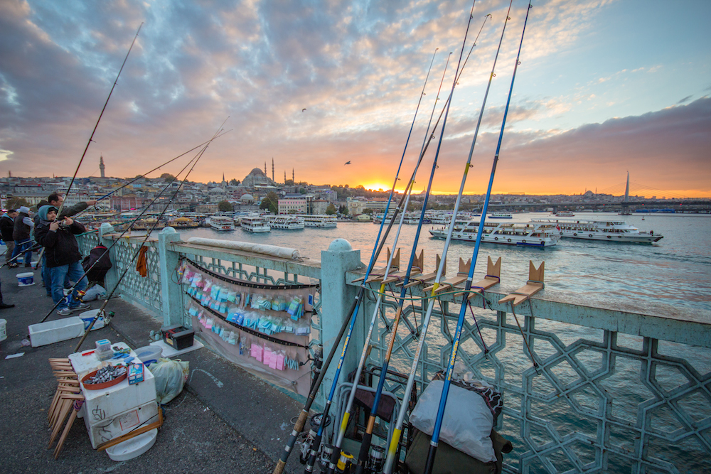 Istanbul Sunset from Galata Bridge