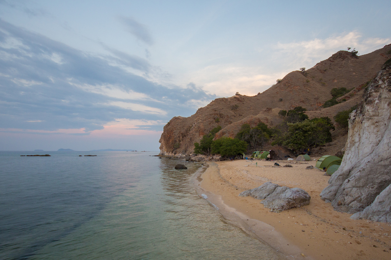 Campsite on Komodo