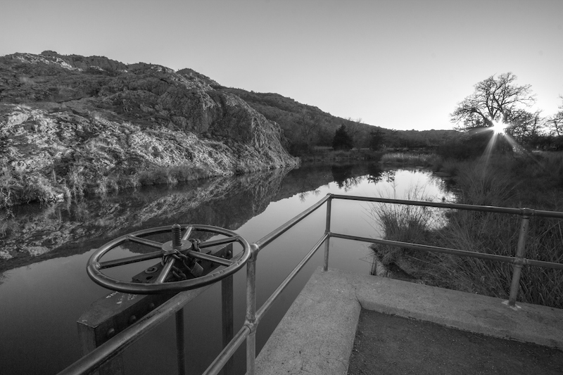 Wichita Mountains at sunset