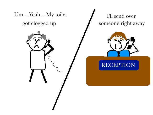 toilet hotel cartoon